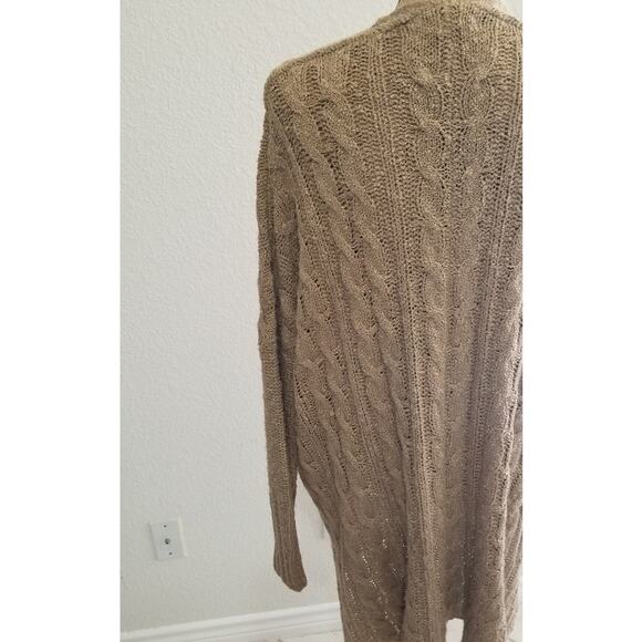 ONETHELAND tan loose knit sweater size L should be a warm sweater for cold night - Picture 2 of 5